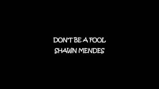 Shawn Mendes - Don&#39;t be a fool (lyrics)