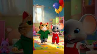 Download lagu Kucing & Tikus Joget Bareng , Bikin Gemes! 🐱🐭🎉 | Animasi Lucu 3D Kartun #cat #cute #cutecat #funny mp3