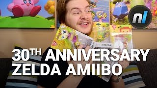 Ocarina of Time Link, Toon Link, Toon Zelda, and 8-Bit Link amiibo Unboxing | Zelda 30th Anniversary