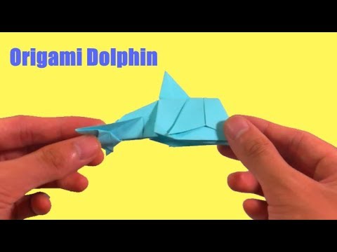 How to make an easy Origami Dolphin step by step
