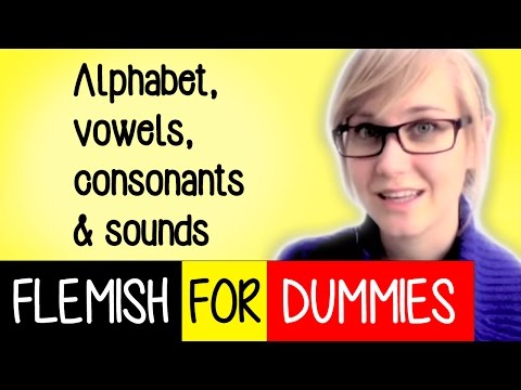 Flemish For Dummies 4: The alphabet, vowels, consonants and sounds