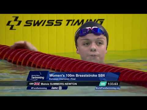 Women's 100m Breaststroke SB6 Final | Dublin 2018