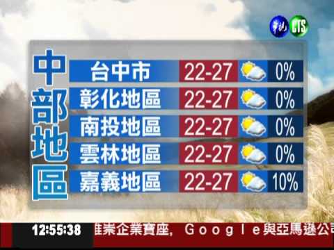 三月二日華視午間氣象