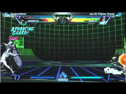UMVC3 EVO2012　Scuba schteve vs coL.CC Filipino Champ
