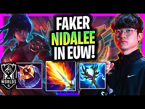 FAKER IS READY TO PLAY NIDALEE IN EUW SERVER! | T1 Faker Plays Nidalee Jungle vs Nunu!  Worlds