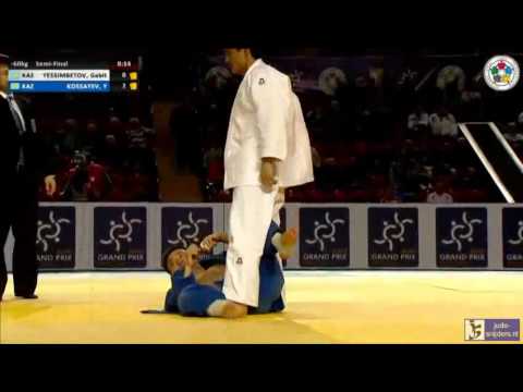 Judo 2014 Grand Prix Tbilisi: Gabit Yessimbetov (KAZ) - Yerkebulan Kossayev (KAZ) [-60kg] semi-final