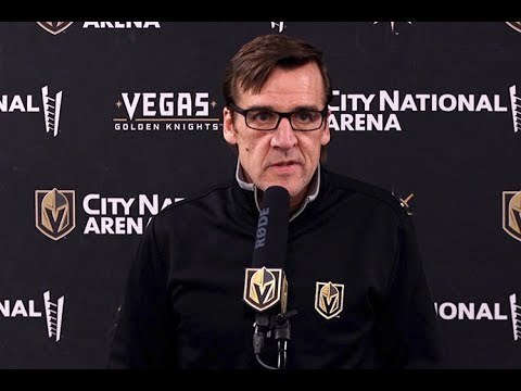 Golden Knights' McPhee, Gallant on trading Brad Hunt to the Wild