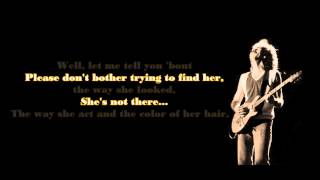 Santana - She&#39;s Not There (lyrics)