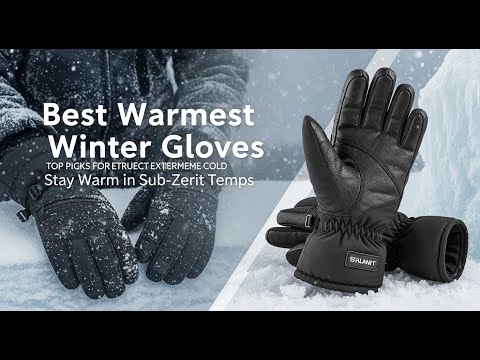 TOP 5 Best Warmest Winter Gloves 2026 | Snow gloves amazon