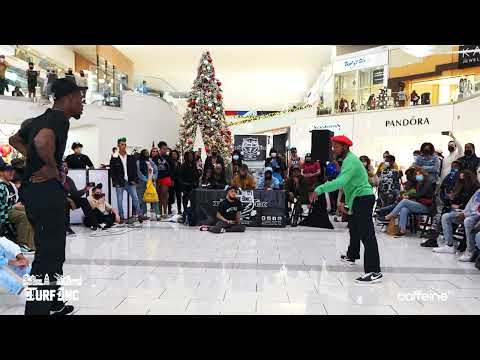 Akamz vs Stampededee | Battle 10 | TURFinc Westfield Mall Culver City, CA Santa's Dance Battle 2021