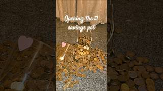 Opening the £1 savings pot #budgeting #cashstuffing #howtobudget #savings
