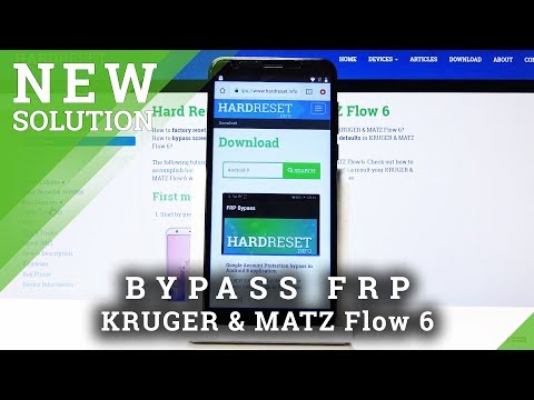How to Unlock FRP in KRUGER & MATZ Flow 6 - Bypass Google Verification