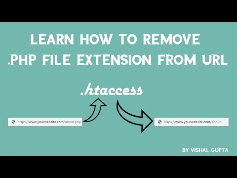 Learn how to remove php file extension from URL