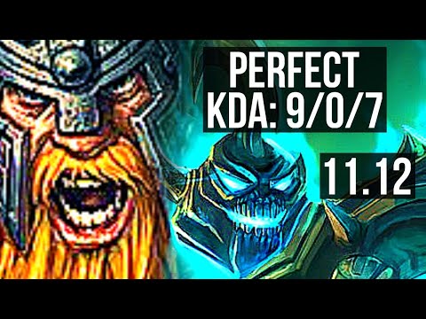 OLAF vs HECARIM (JUNGLE) | 9/0/7, 65% winrate, Legendary | NA Grandmaster | v11.12