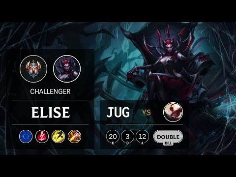 Elise Jungle vs Lee Sin - EUW Challenger Patch 9.22