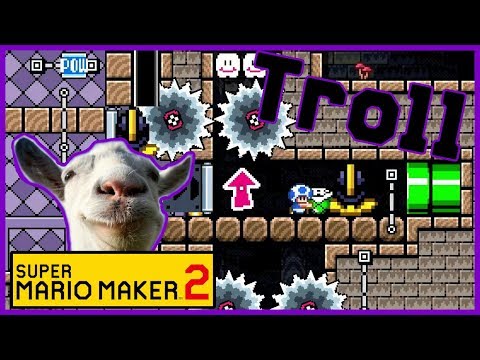BRUTAL TROLL Level (0.03% Clear Rate) - Mario Maker 2
