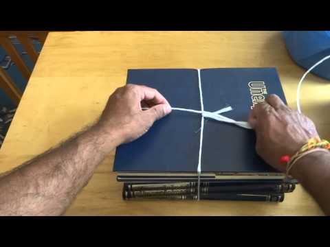 How to tie a very useful Knot to know (i.e. for tying up things like bundles of newspapers etc).