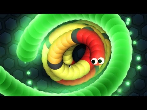 Slither.io - 1 Tiny Snake VS Giant Snakes // Mesmerizing Slitherio Gameplay
