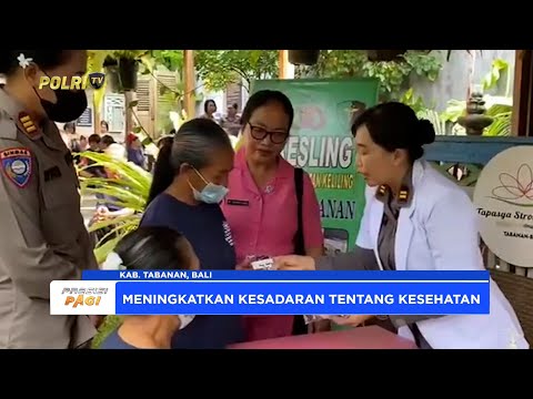 SIDOKKES POLRES TABANAN POLDA BALI GELAR PEMERIKSAAN KESEHATAN KELILING