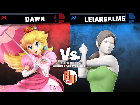 Buster Out #28 - Dawn (Peach) VS Leiarealms (Wii Fit Trainer) - Winners Quarter-Final