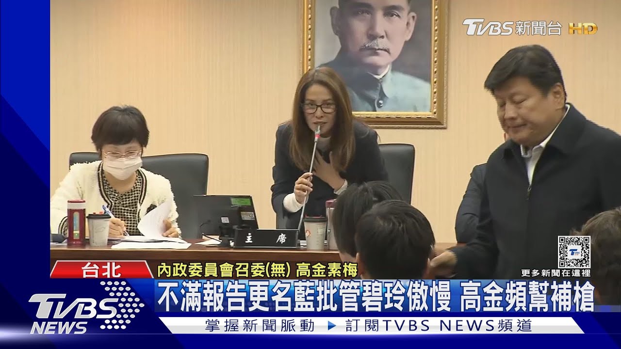 不滿報告更名藍批管碧玲傲慢!高金頻幫補槍 管碧玲候查未道歉