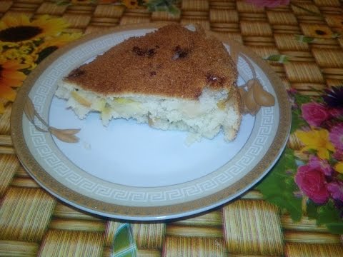 Яблочный пирог без яиц(шарлотка)