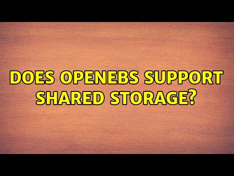 Does OpenEBS support shared storage?