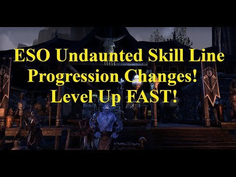 ESO Undaunted Skill Line Progression Changes to Level Up FAST