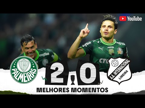 Gols e lances de Palmeiras x Internacional de Limeira