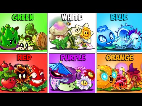 Pvz 2 Battlez - Random 6 Colorful Team Plants Battlez - Which Team Plant Will Win?