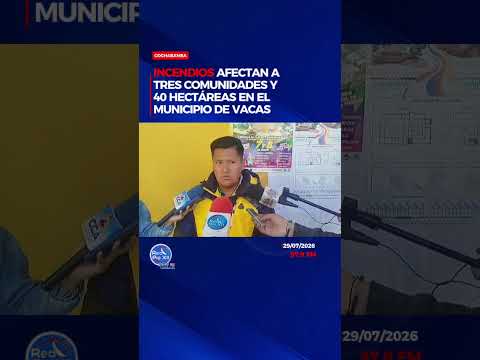 Tres comunidades del municipio de Vacas resultaron afectadas por incendios forestales