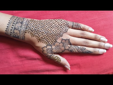 Back Hand Mehndi Design Flower | Flower Mehndi Design Back Side 🌸