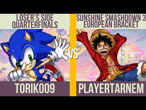 toriko09 (Sonic) vs. PlayerTarNem (Luffy, Sora) - Loser's Quarterfinals - Sunshine Smashdown 3 EU