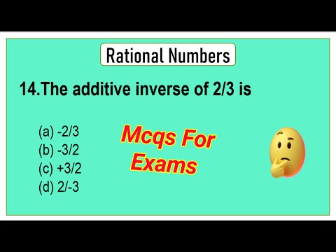 8th class Math's Chapter 1 Rational numbers MCQs | Math's chapter 1 Multiple Choice Questions 8