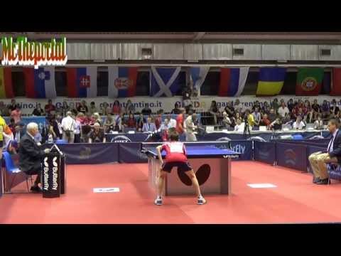Table Tennis EYC 2014 - Rares Sipos Vs Nolan Givone - (Cadet 1/2 Final)
