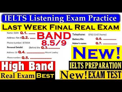IELTS LISTENING PRACTICE TEST 2026 WITH ANSWERS | 18.01.2026