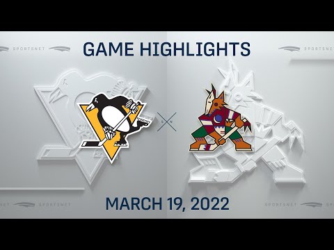 NHL Highlights | Penguins vs. Coyotes - Mar 19, 2022