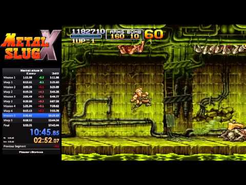 Metal Slug X - Speedrun [level 2] 17:30.10 by Borkva