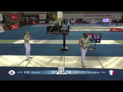 Seoul Grand Prix 2023 SWS - L32 - Kim Jiyeon KOR v Margaux Rifkiss FRA