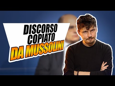 Dirigente pubblico copia un discorso di Benito Mussolini