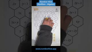 Number Hive Printable Game Board - Addition of Algebra (Algebraic Terms)