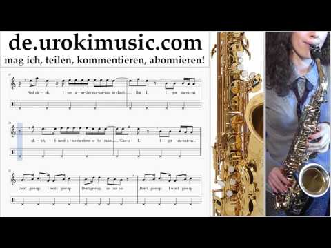 Saxophonunterricht (Alt) Sia - The Greatest Noten Lernen Teil#2 um-995