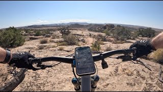 EKG - fun black slickrock workout - Klondike Bluffs - Moab - Utah