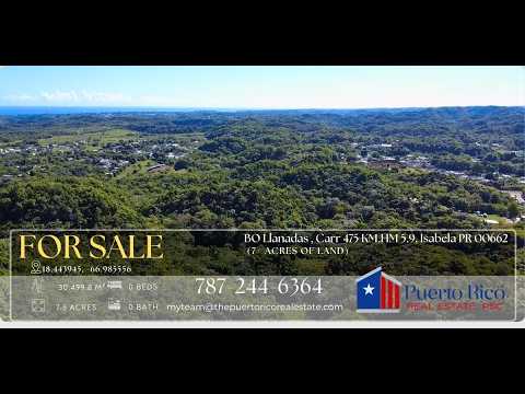 7+ Acres for Sale in Isabela, Puerto Rico | Mountain Land with Ocean View