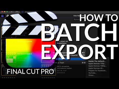 🎬 Batch Exporting Projects and Clips from Final Cut Pro