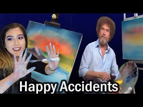 I TRIED FOLLOWING A BOB ROSS TUTORIAL... Video