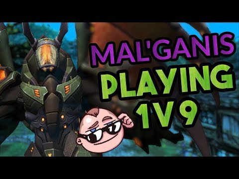 Mal'Ganis - Playing 1 VERSUS 9 - Heroes of the Storm Gameplay