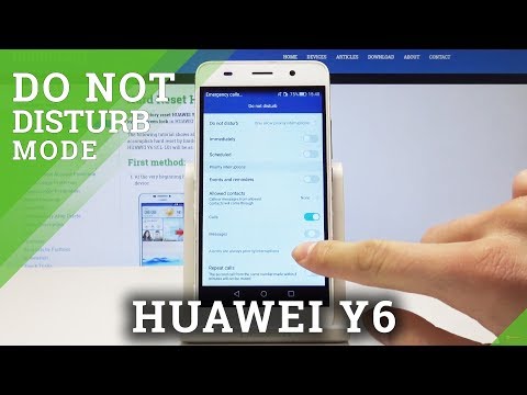 How to Enable Do Not Disturb on Huawei Y6 - Allow DND / Set Up Exceptions