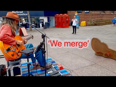 SPECTACULAR Looping Groove - Busking in Warrington - ‘We Merge’