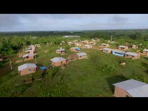 BOLIVIA - PANDO - MUNICIPIO SAN LORENSO así se ve desde el cielo la COMUNIDAD GENECHIQUIA